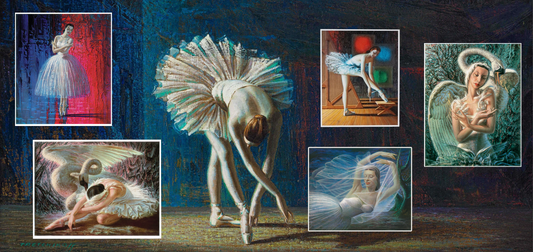 Tretchikoff's Ballet Reverie: Echoes of Beauty and Radiance in "The Dying Swan"