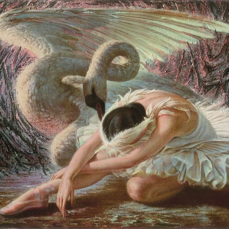 Dying Swan Wallpaper - Tretchikoff