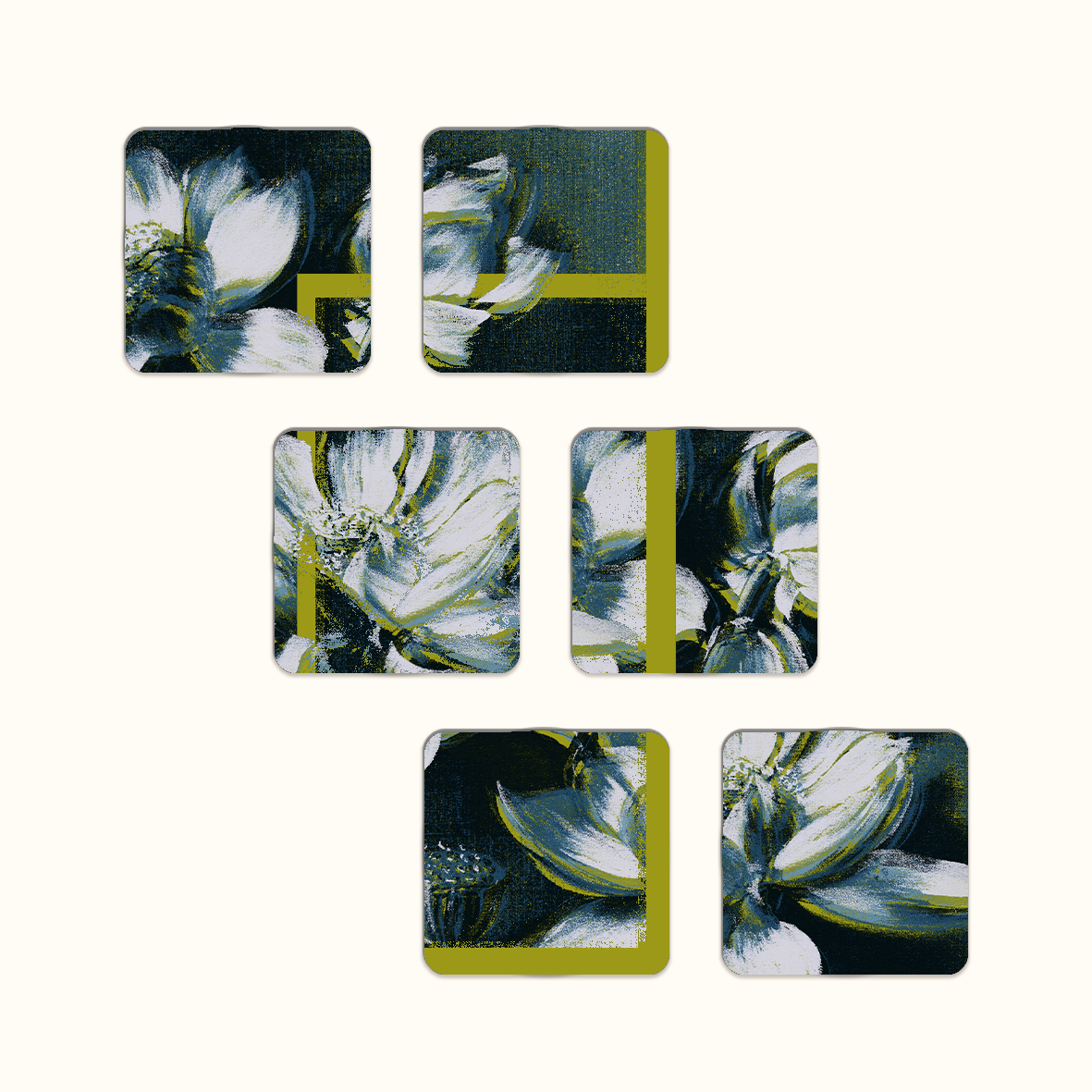 Abstract Magnolias Coaster Set - Tretchikoff