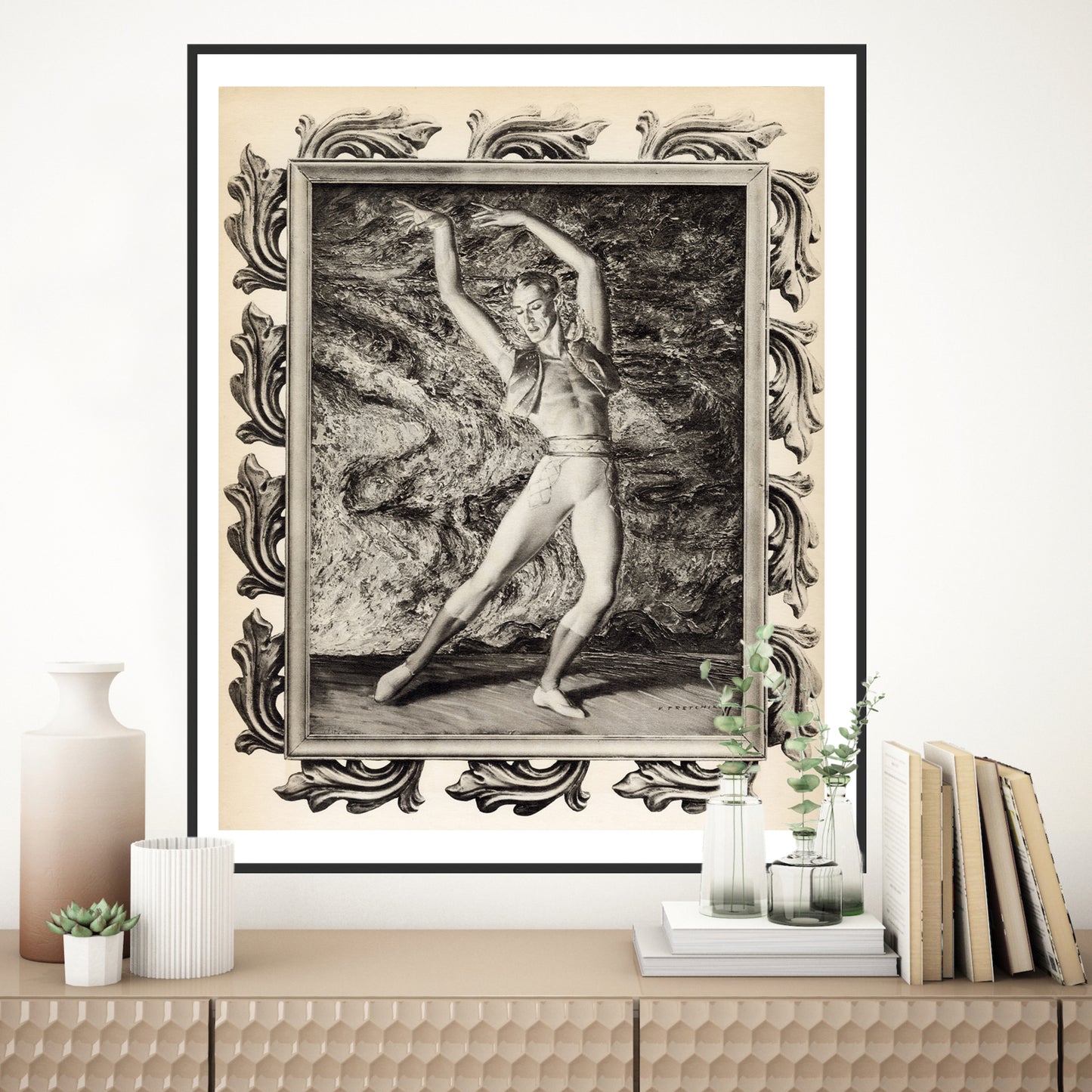 Anton Dolin In "Bolero" - Tretchikoff Print