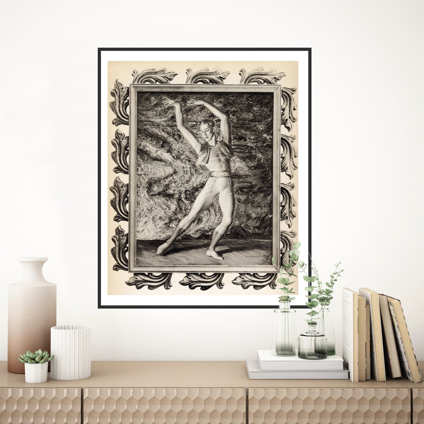 Anton Dolin In "Bolero" - Tretchikoff Print