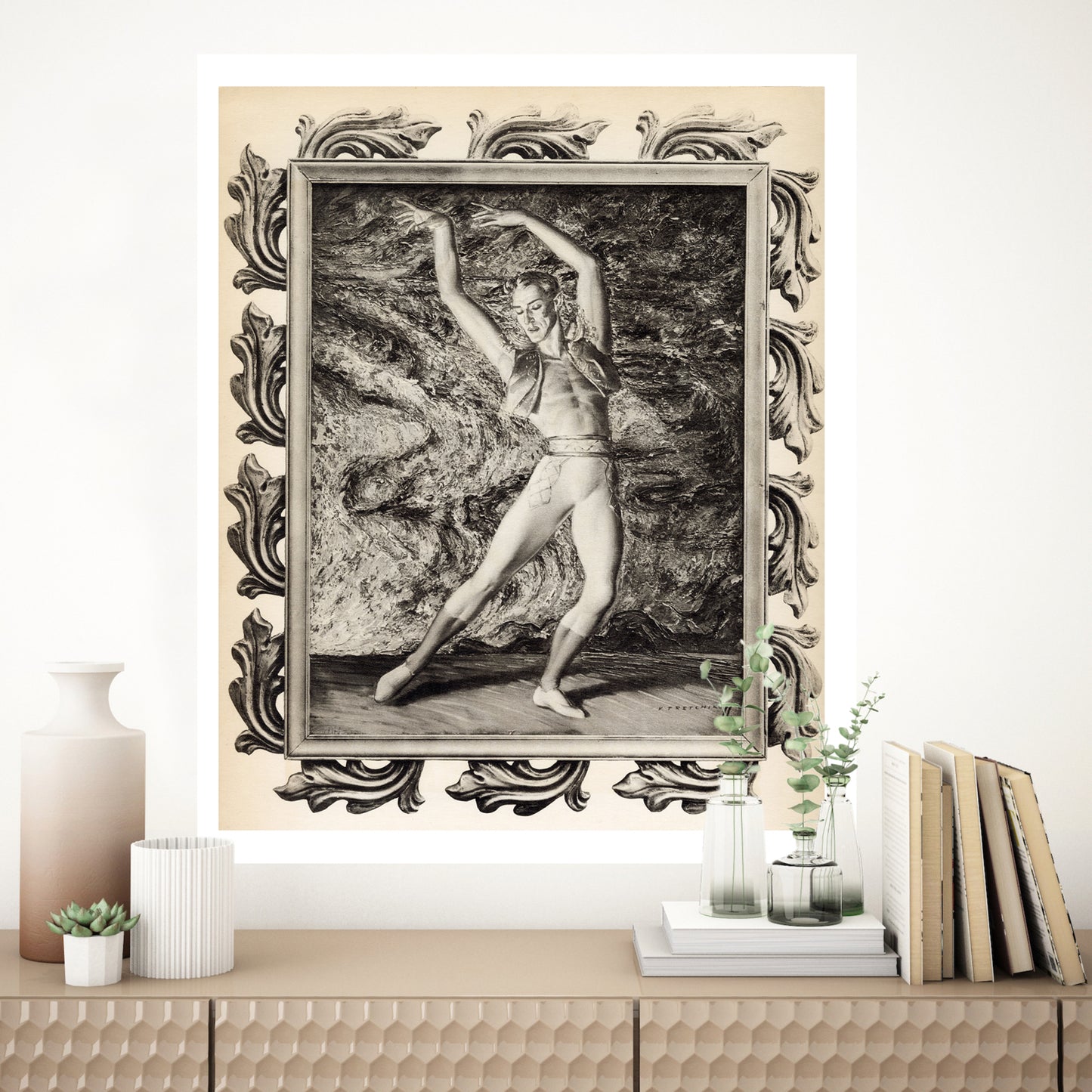 Anton Dolin In "Bolero" - Tretchikoff Print