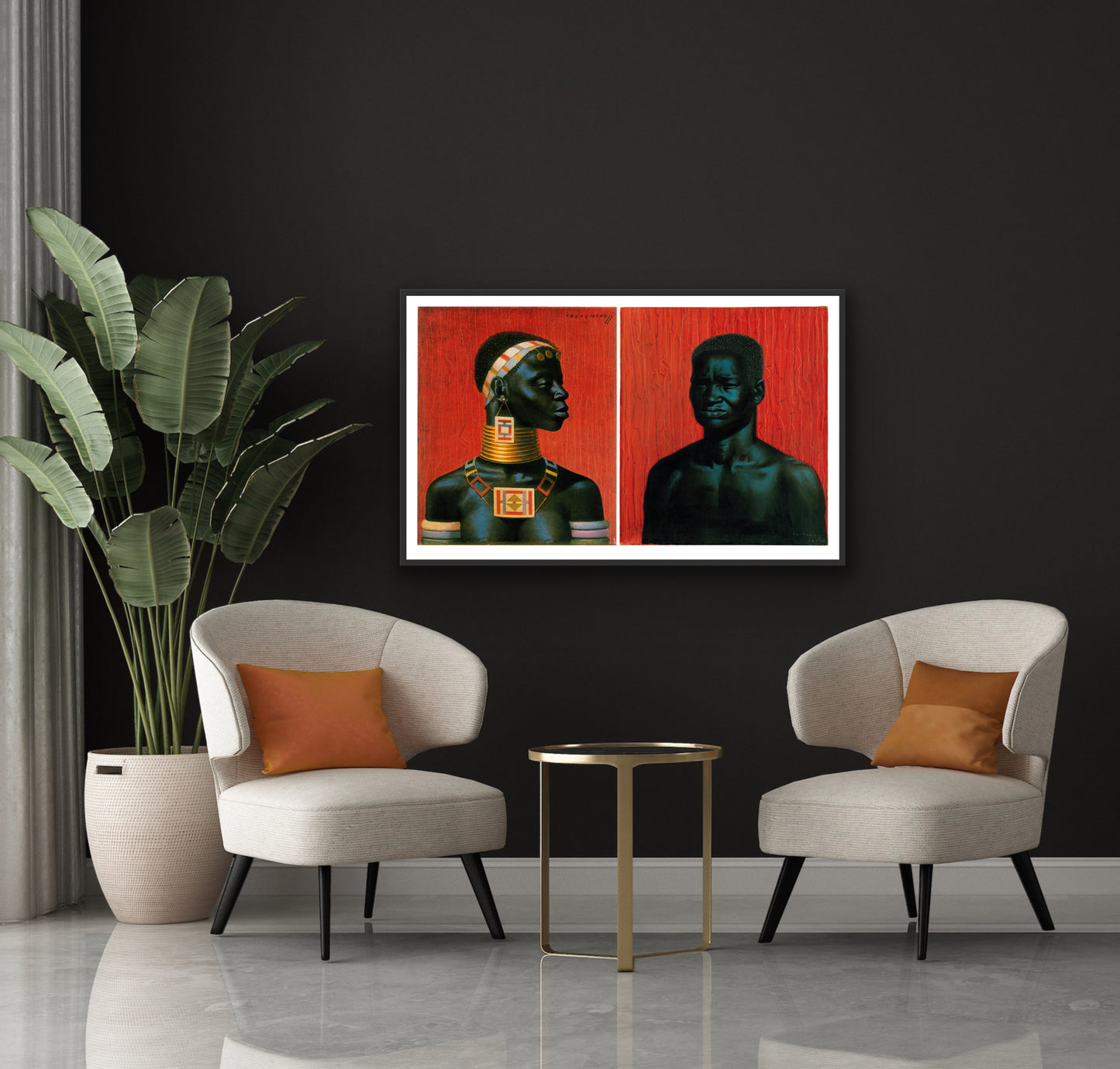 Ndebele Couple Diptych | Tretchikoff Poster