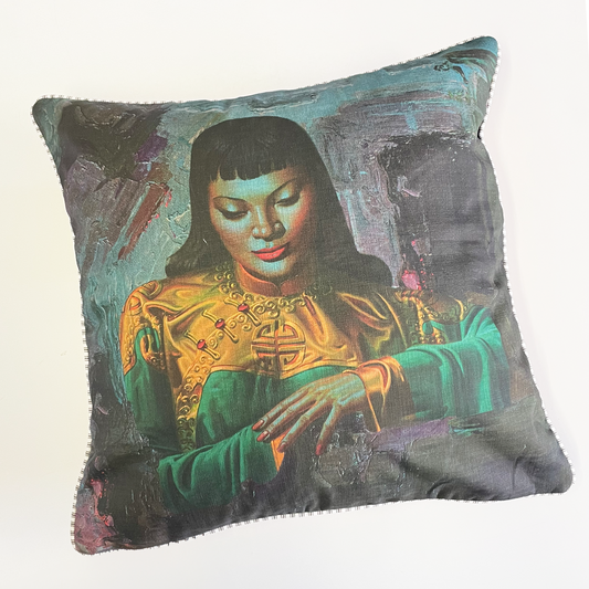 Lady From Orient Square Cushion Cover - Tretchikoff