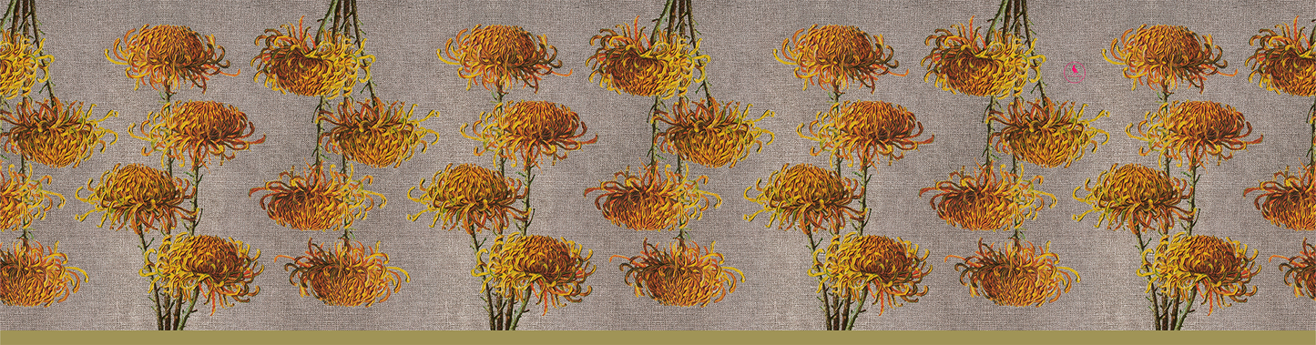 Chrysanthemums Lampshade - Tretchikoff