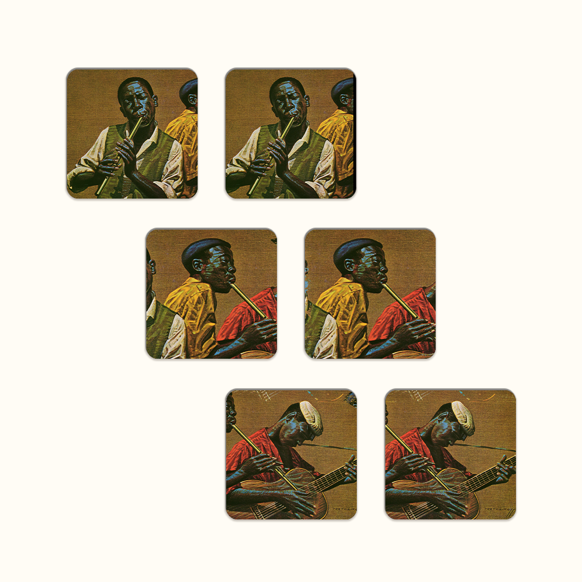 Penny Whistlers Coaster Set - Tretchikoff