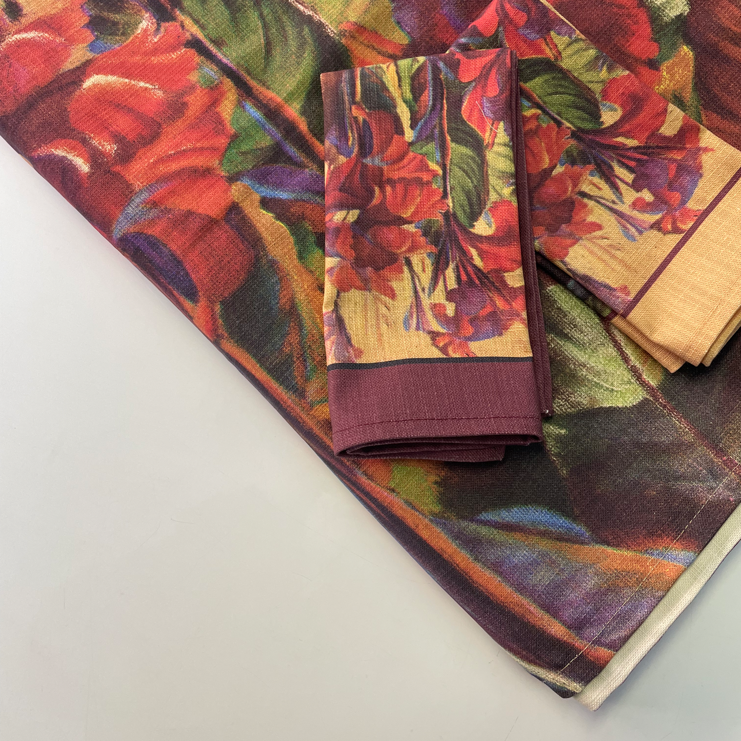 Red Cannas Tablecloth - Tretchikoff