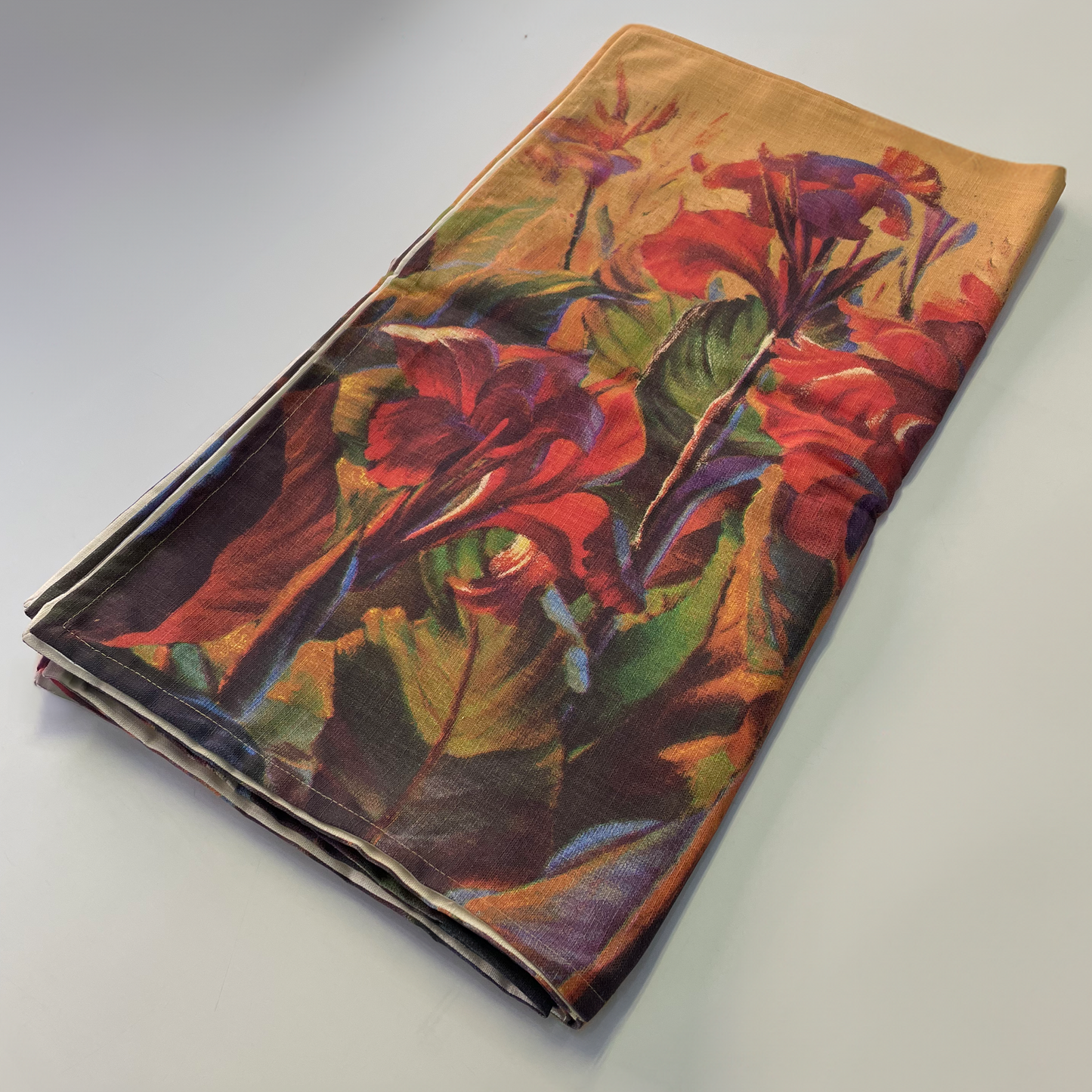 Red Cannas Tablecloth - Tretchikoff
