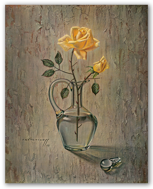Rose in Decanter - Tretchikoff Print