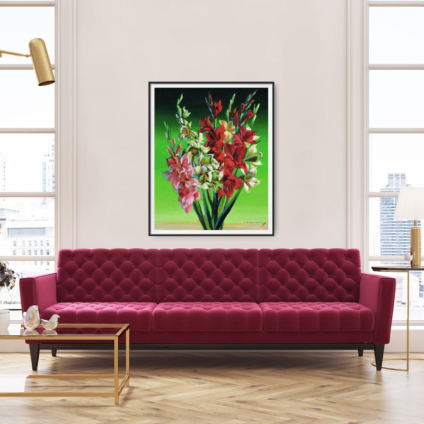 Gladioli- Tretchikoff Print