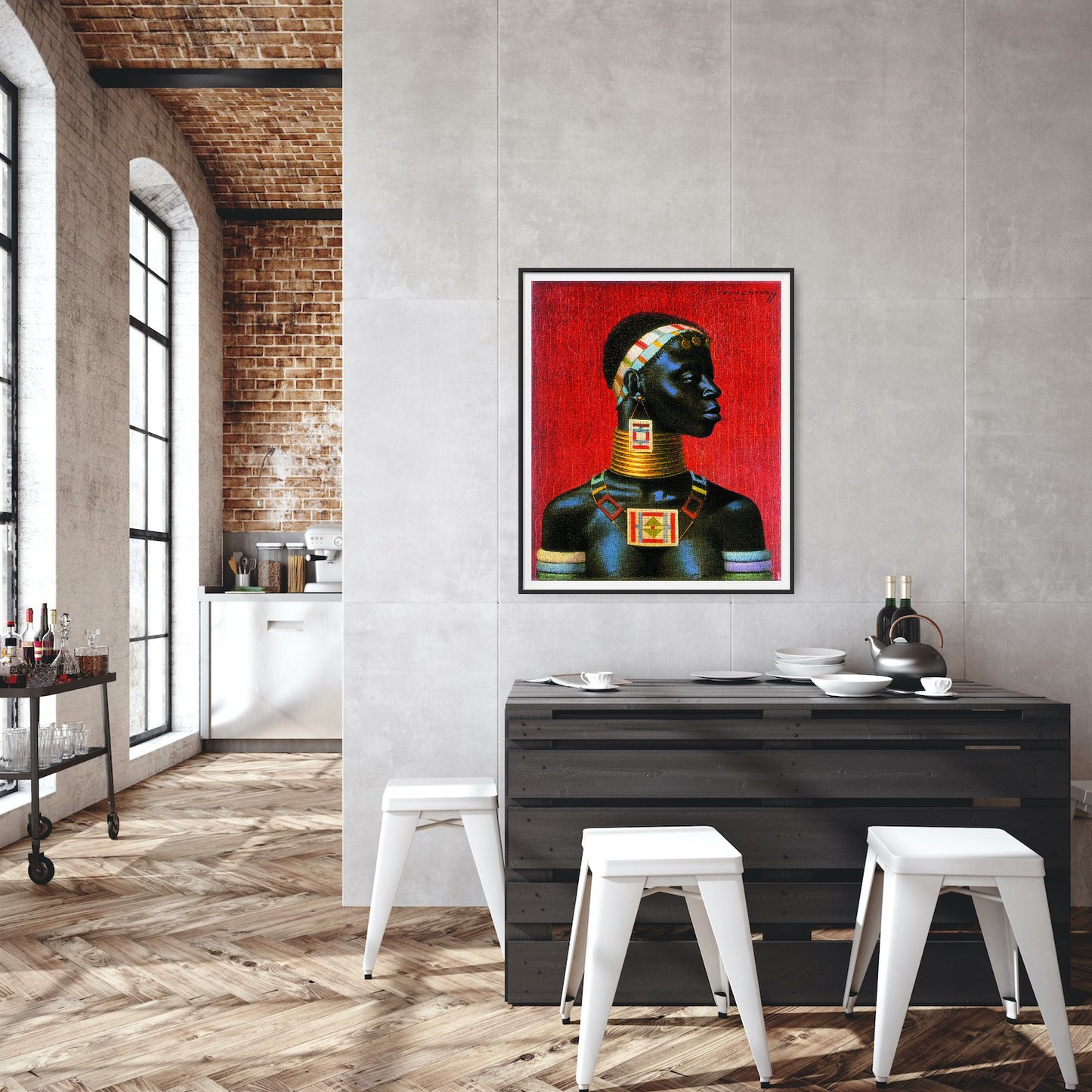 Ndebele woman - Tretchikoff Print
