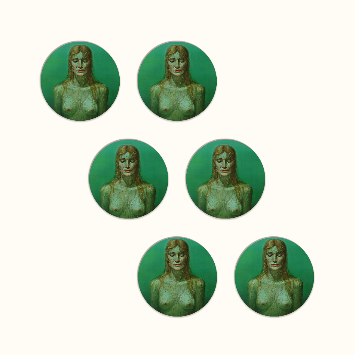 Birth of Venus Coaster Set - Tretchikoff