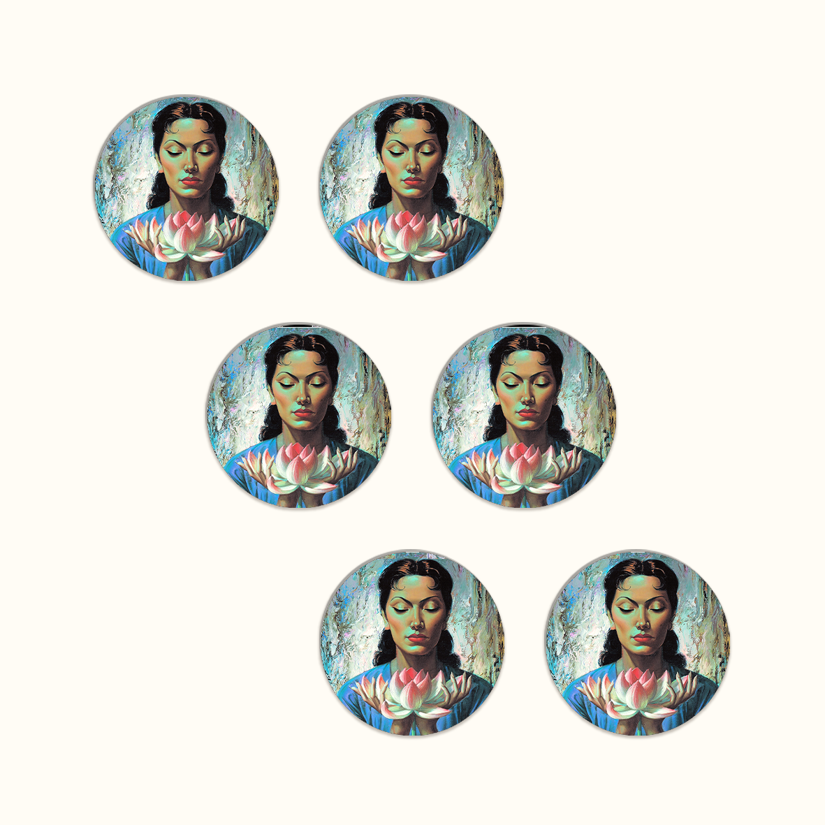 Water Lily Coaster Set - Tretchikoff