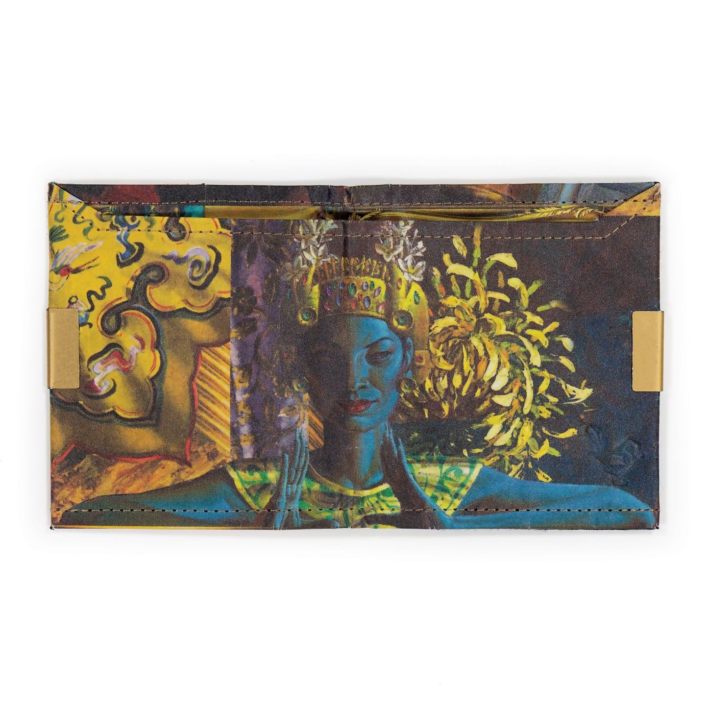 Wren Design ProtectPaper® Slim Wallet - GOLD - Tretchikoff Collage
