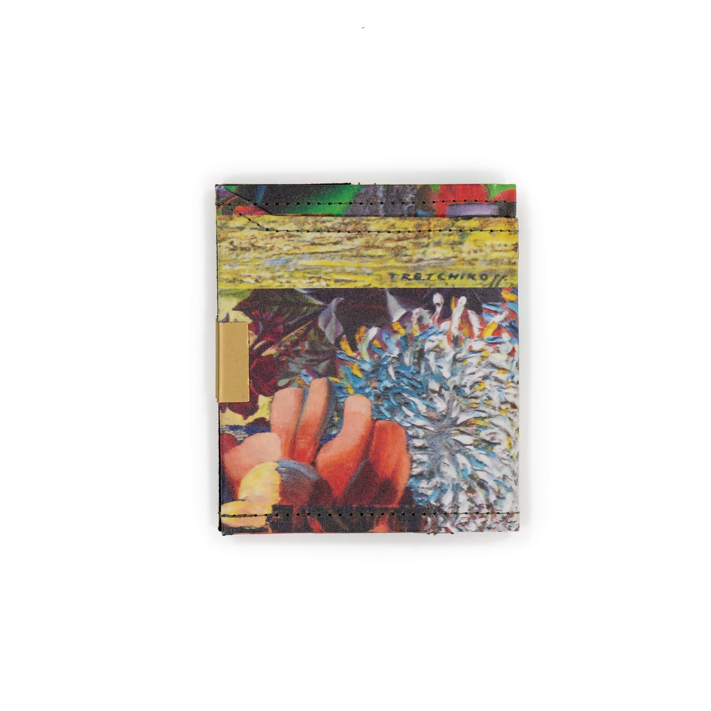 Wren Design ProtectPaper® Slim Wallet - RED - Tretchikoff Collage