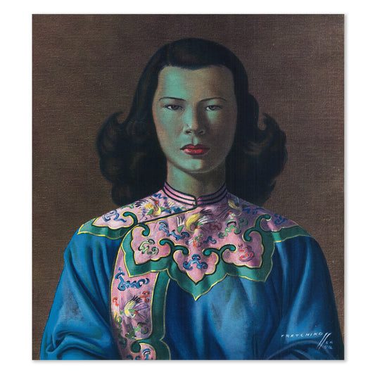 Chinese Girl (Blue Jacket) 1954 - Tretchikoff Print
