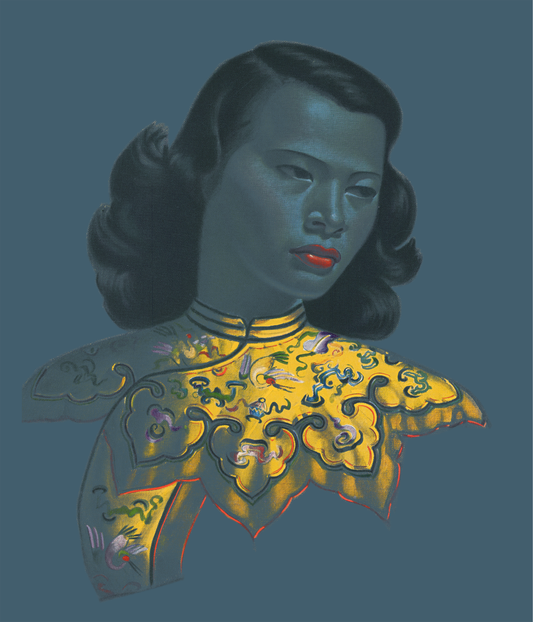 Blue Chinese Girl Contemporary - Tretchikoff Print