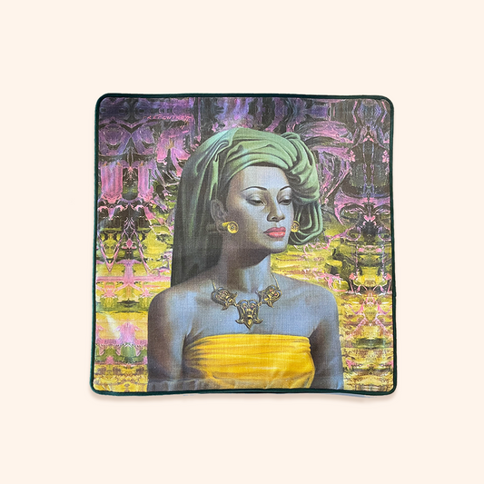 Balinese Girl Square Cushion Cover - Tretchikoff