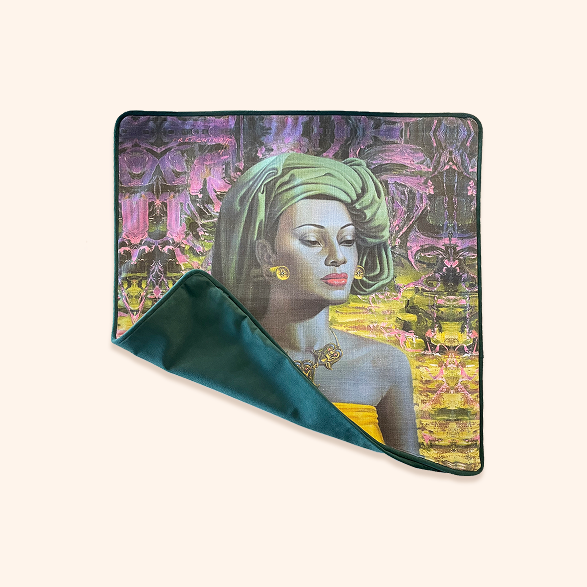 Balinese Girl Square Cushion Cover - Tretchikoff