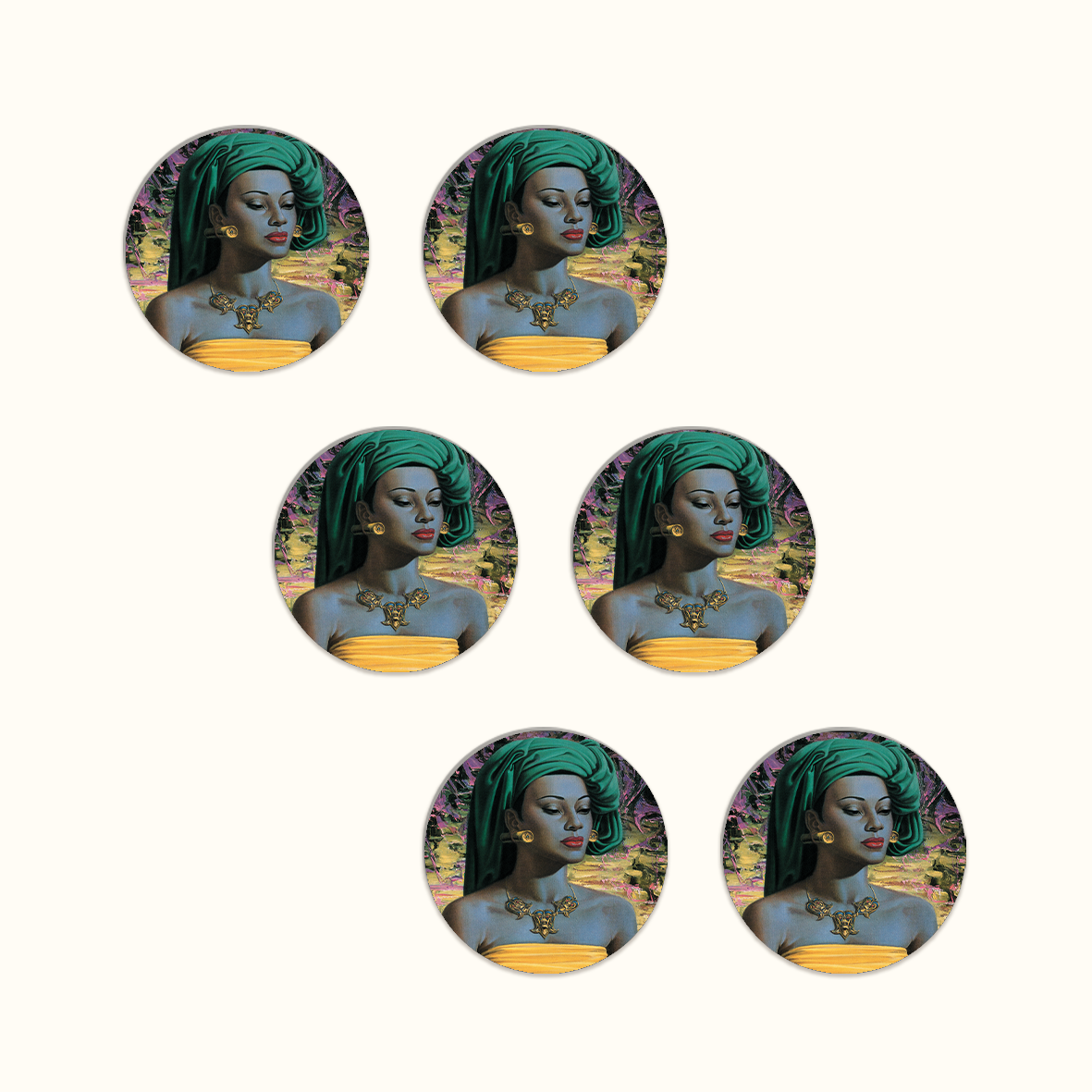 Balinese Girl Coaster Set - Tretchikoff