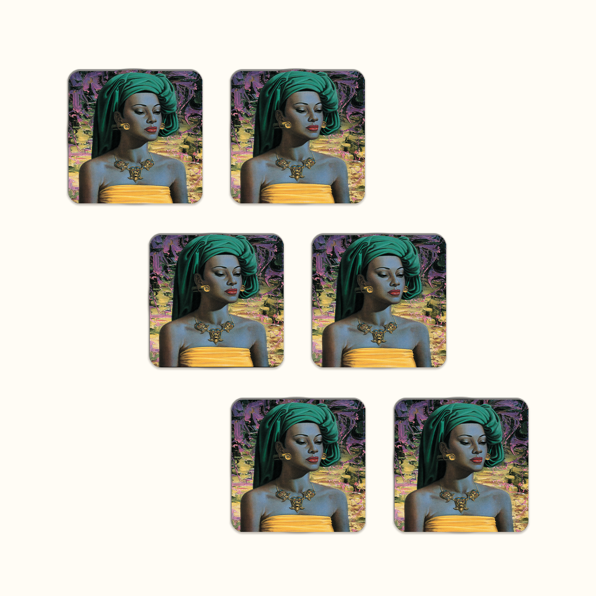 Balinese Girl Coaster Set - Tretchikoff
