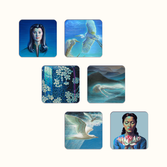 I Dream in Blue Coaster Set - Tretchikoff