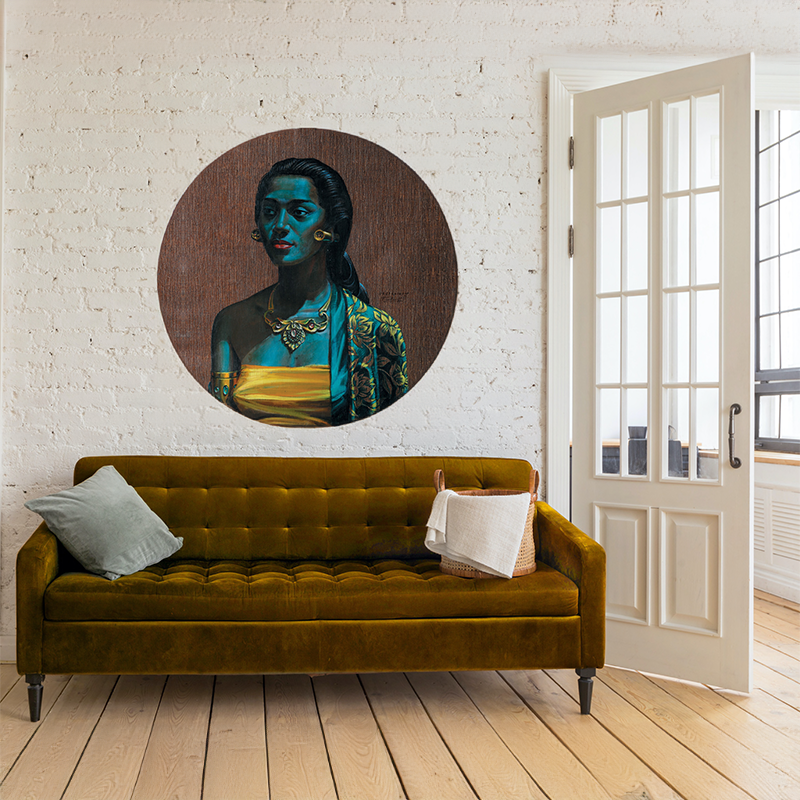 Balinese Woman | Premium Vinyl Wall Decal | Tretchikoff