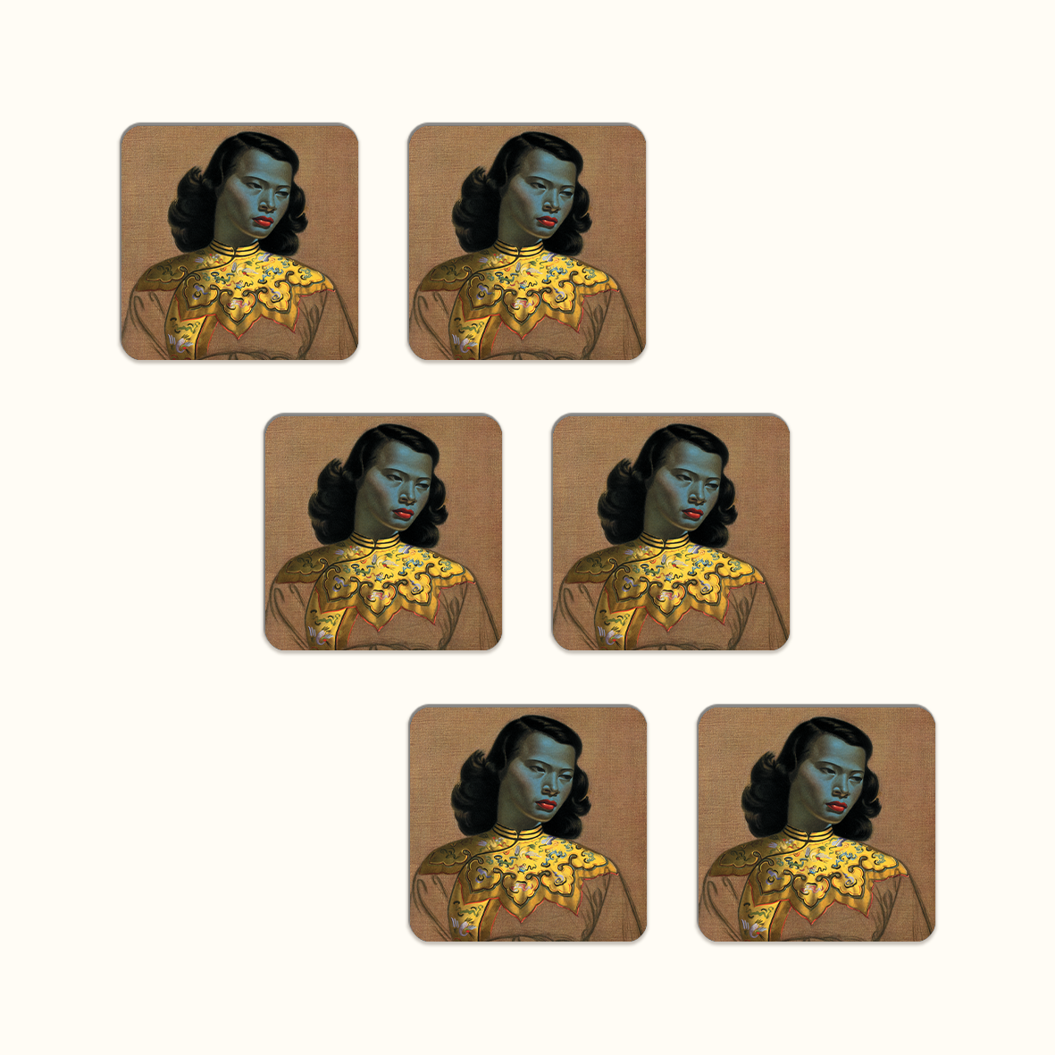 Chinese Girl Coaster Set - Tretchikoff