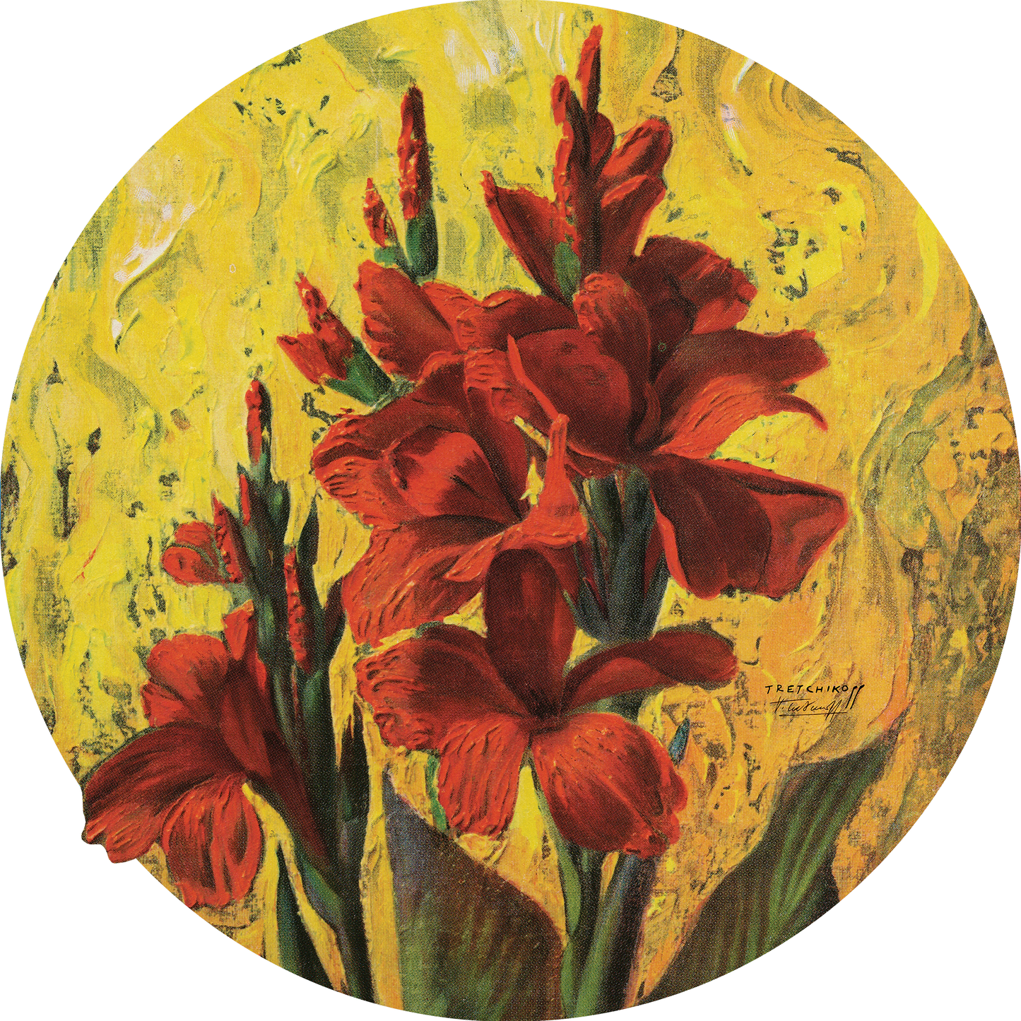 Cannas | Premium Vinyl Wall Decal | Tretchikoff