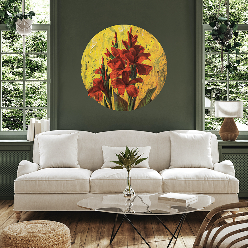 Cannas | Premium Vinyl Wall Decal | Tretchikoff