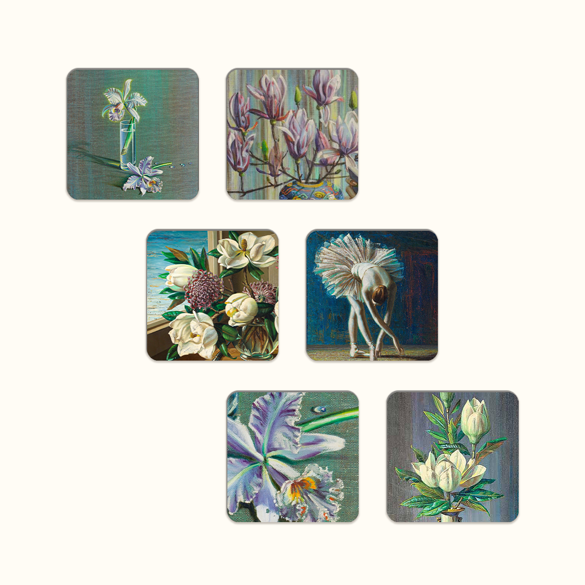 Floral Dancer Coaster Set - Tretchikoff