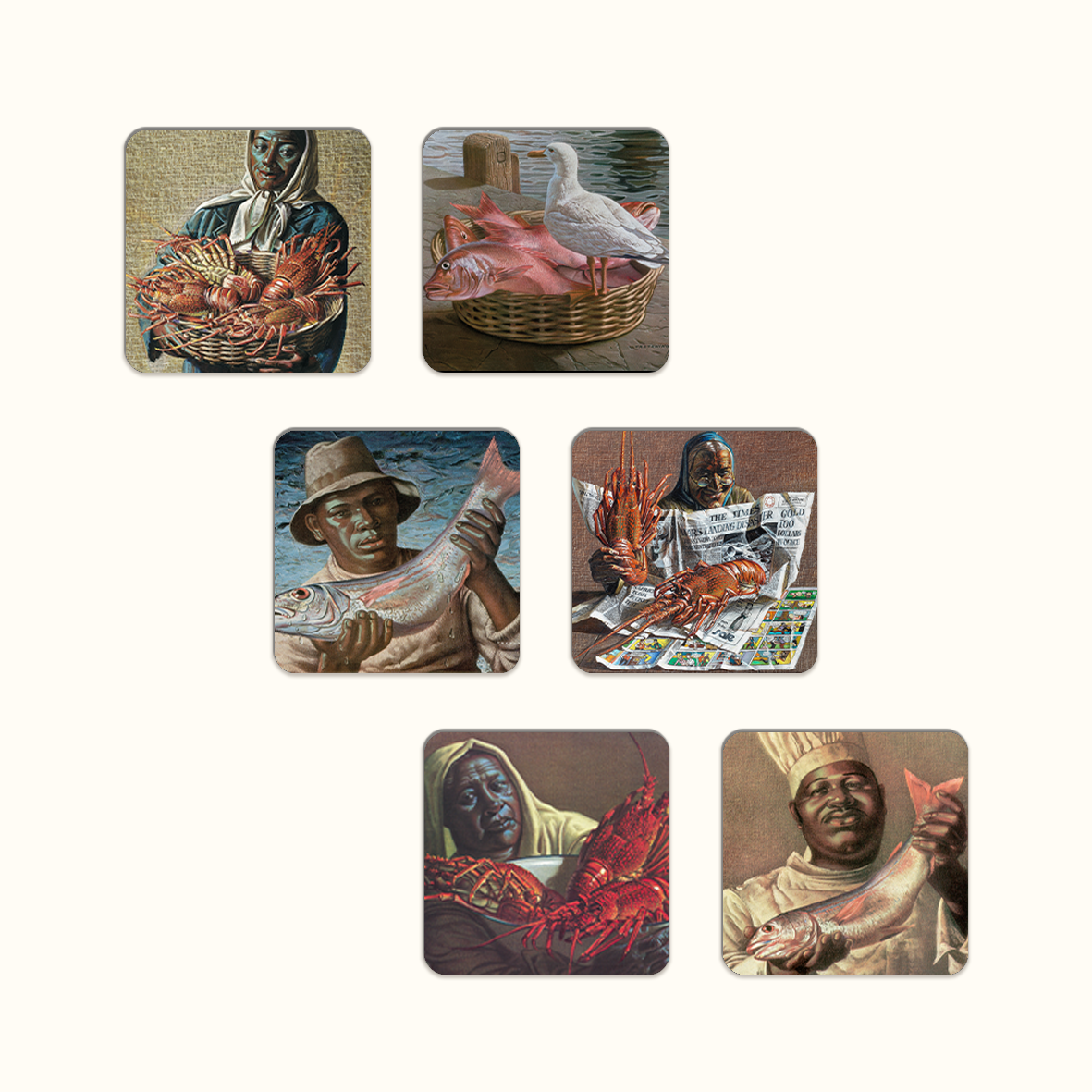 Coastal Coaster Set - Tretchikoff
