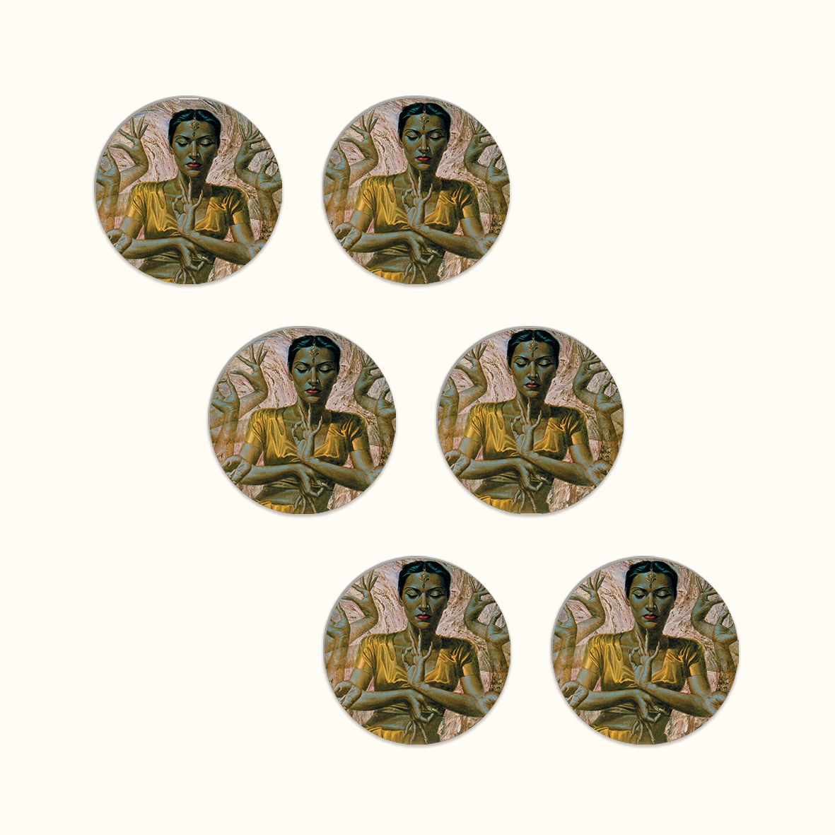 Hindu Dancer Coaster Set - Tretchikoff