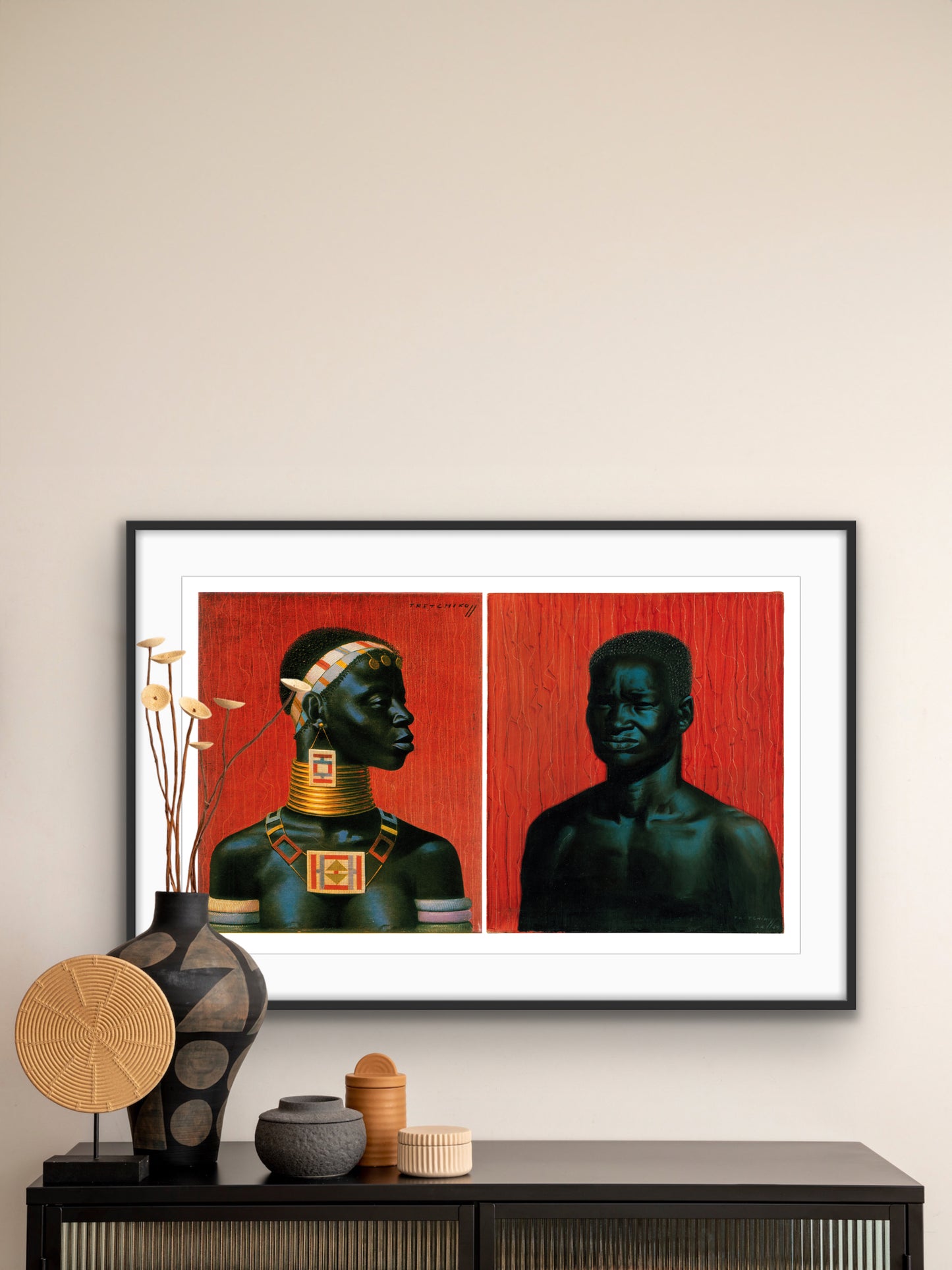 Ndebele Couple Diptych | Tretchikoff Poster