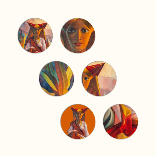 Lady of Sumatra Coaster Set - Tretchikoff