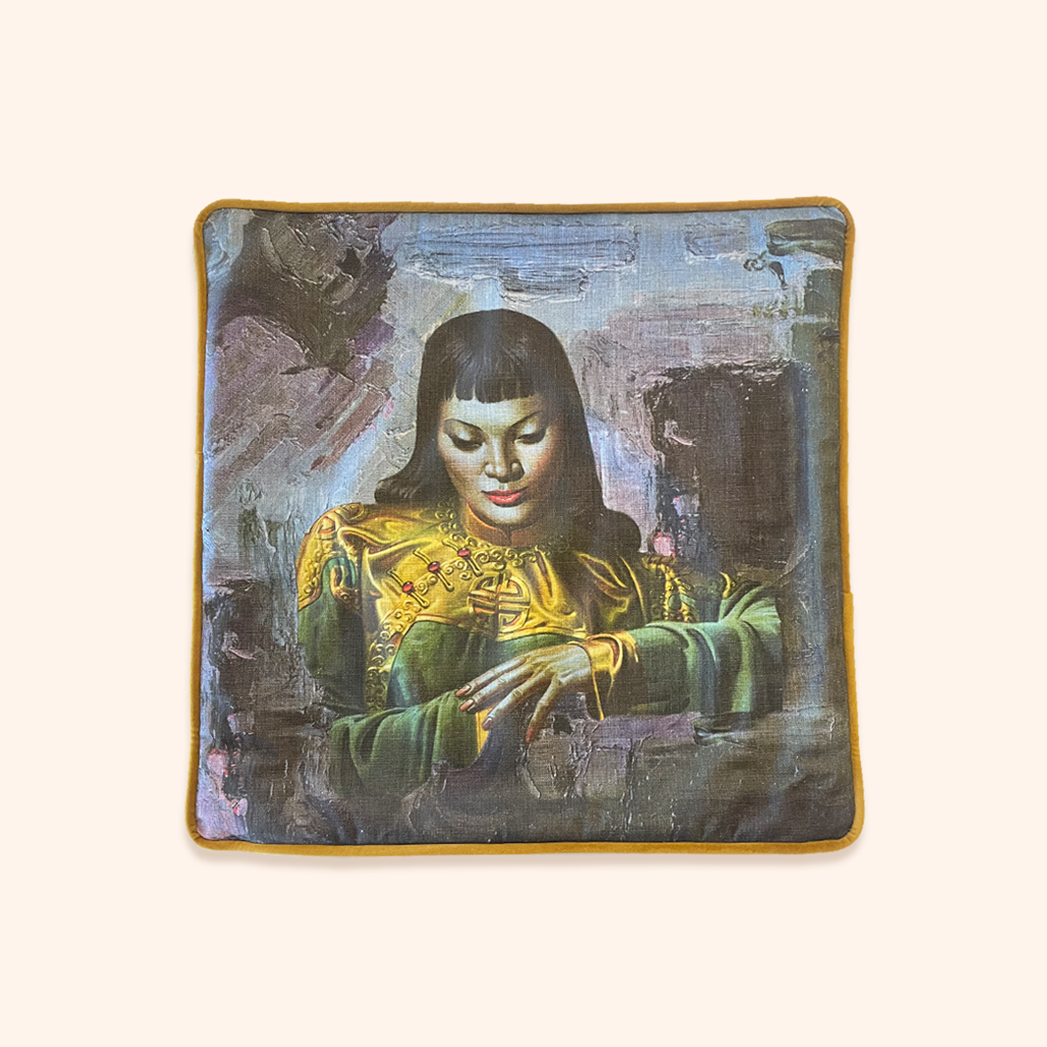 Lady From Orient Square Cushion Cover - Tretchikoff