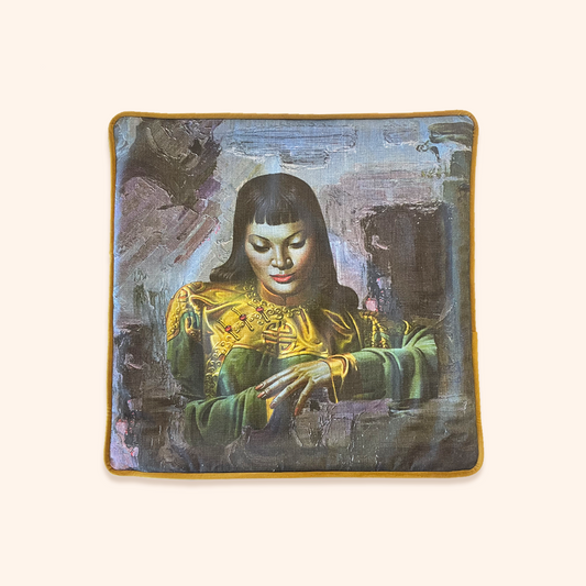 Lady From Orient Square Cushion Cover - Tretchikoff