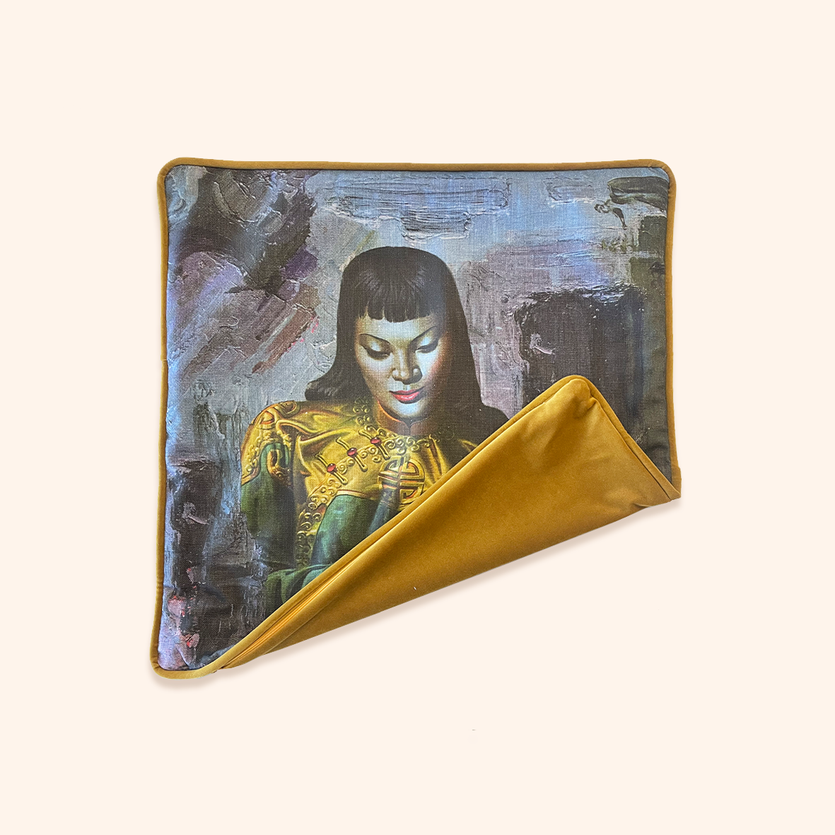 Lady From Orient Square Cushion Cover - Tretchikoff