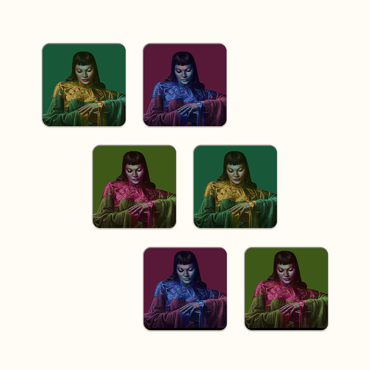 Lady from the Orient Coaster Set - Tretchikoff