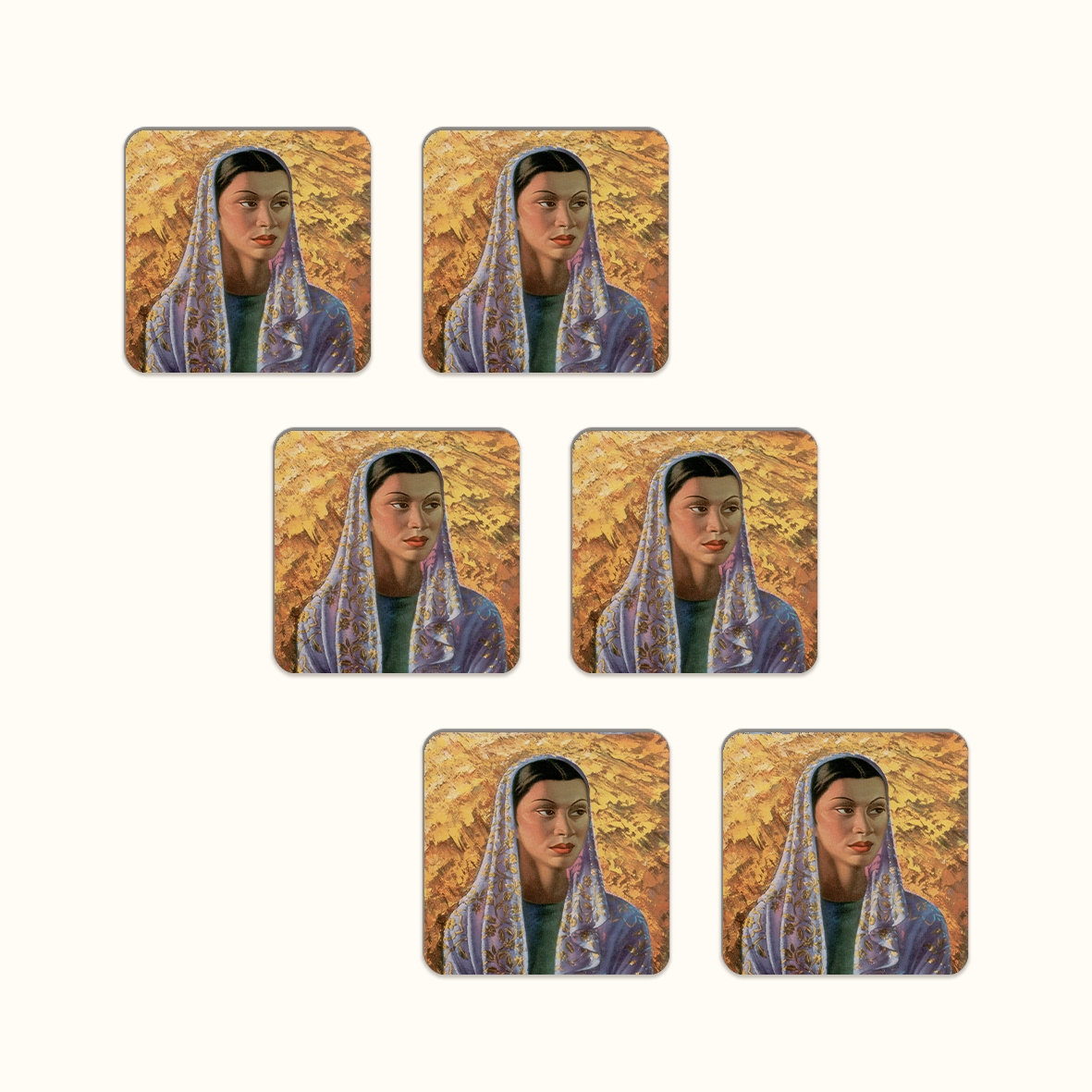 Malay Bride Coaster Set - Tretchikoff