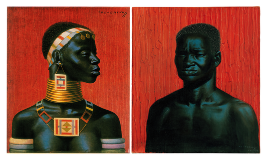 Ndebele Couple Diptych | Tretchikoff Poster