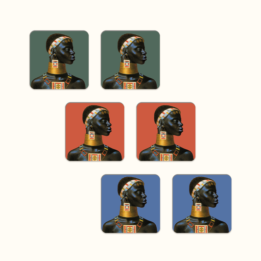 Ndebele Woman Coaster Set - Tretchikoff