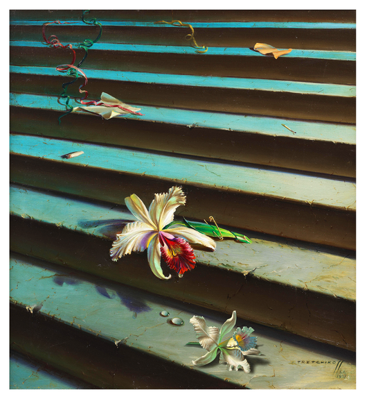 Orchids on the Stairs | Tretchikoff Poster