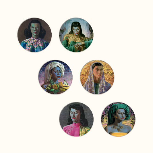 Eastern Beauty Coaster Set - Tretchikoff