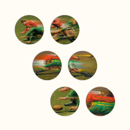 Springboks Rugby Coaster Set - Tretchikoff