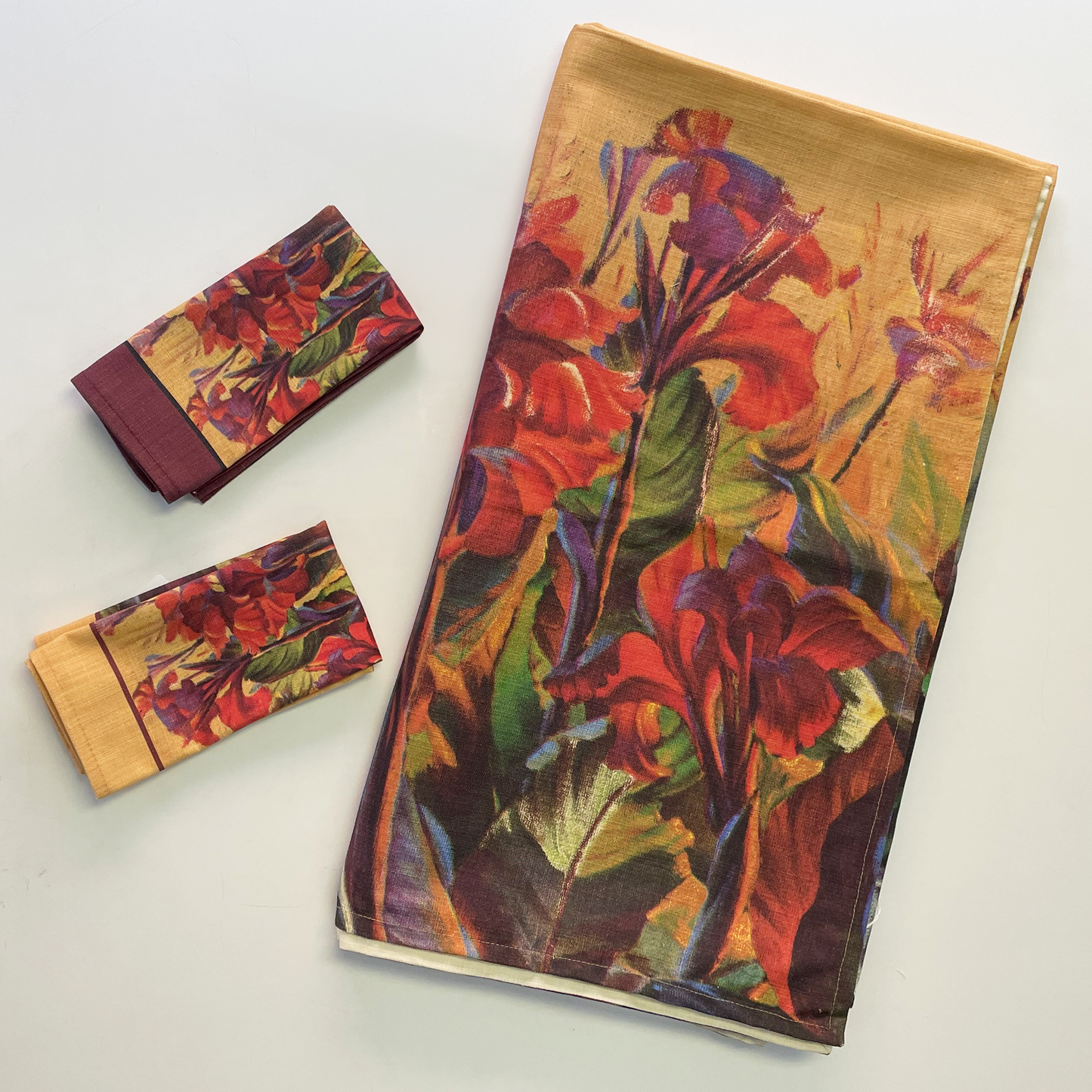 Red Cannas Napkin Set - Tretchikoff