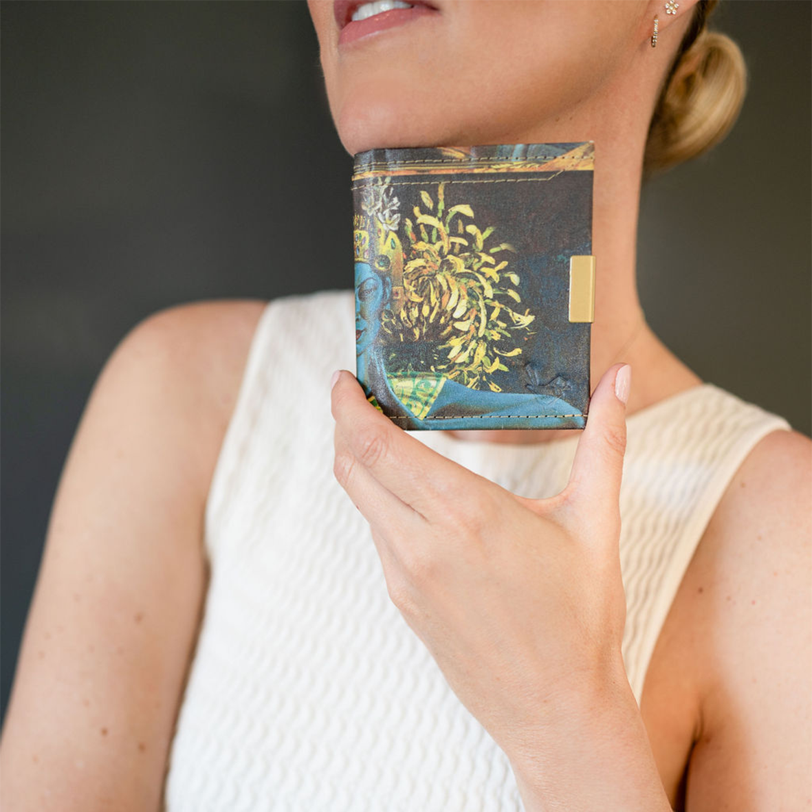 Wren Design ProtectPaper® Slim Wallet - GOLD - Tretchikoff Collage