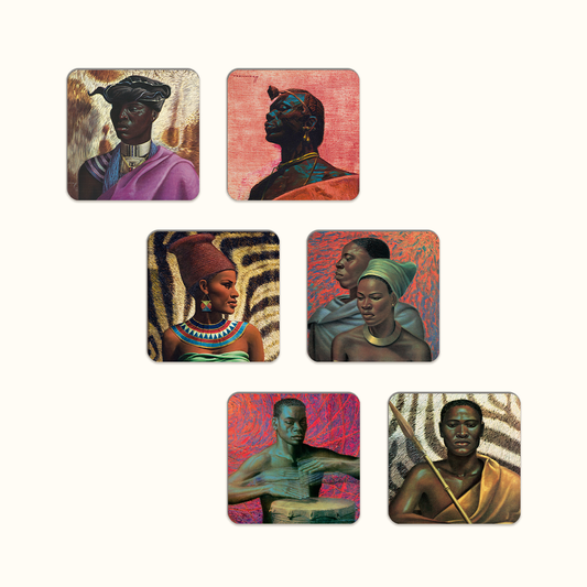Africa Warriors Coaster Set - Tretchikoff