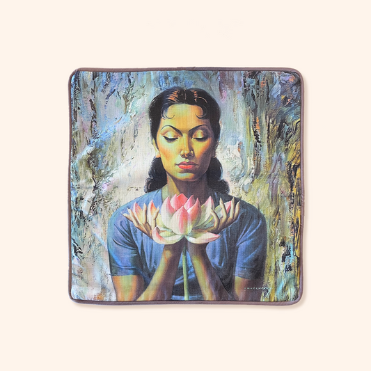 Water Lily Square Cushion Cover - Tretchikoff