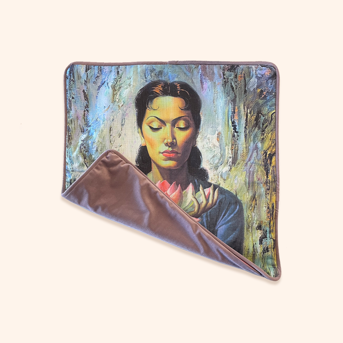 Water Lily Square Cushion Cover - Tretchikoff
